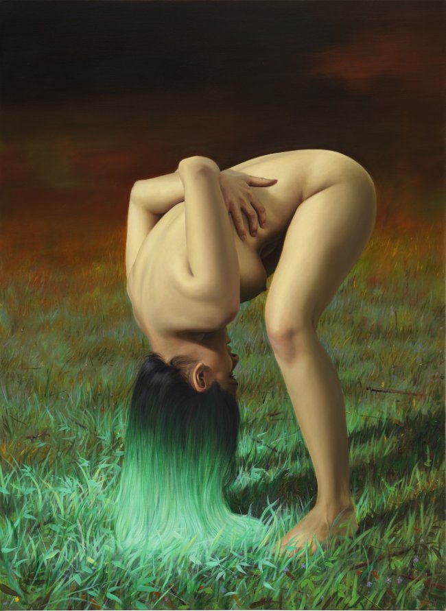 Nguyen Xuan Huy: Contact, 2026, oil on canvas, 137 x 100 cm, 21300 Euro