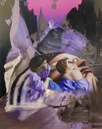Franziska Maderthaner: Wo ist dort, 2025, Öl und Acryl auf Leinen, 180 x 140 cm, 19.200 Euro