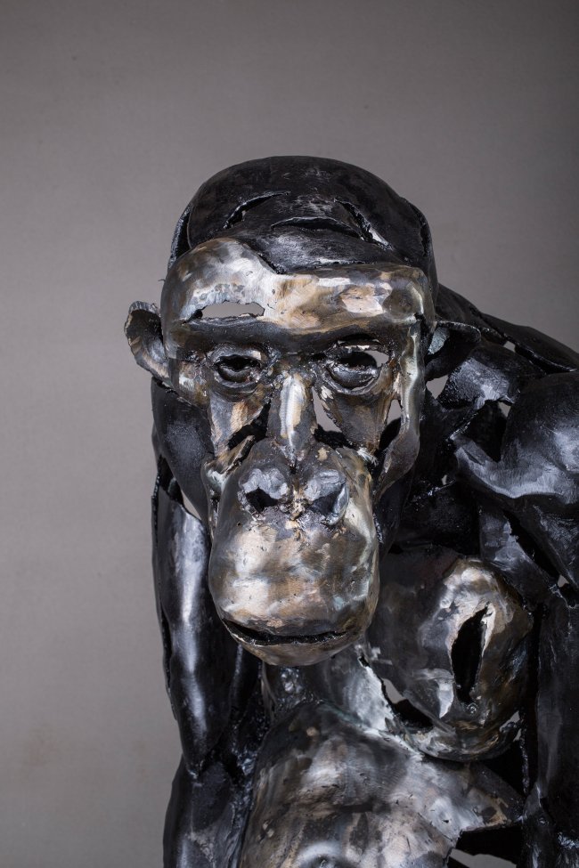Dana Meyer: It's me II, 2017, Stahl - geschmiedet und geschweißt, 75 x 55 x 56 cm