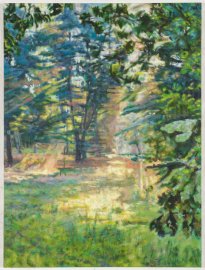 Hjördis Baacke: Bad Muskau, 2025, Öl auf Leinwand, 120 x 90 cm, 3500 Euro