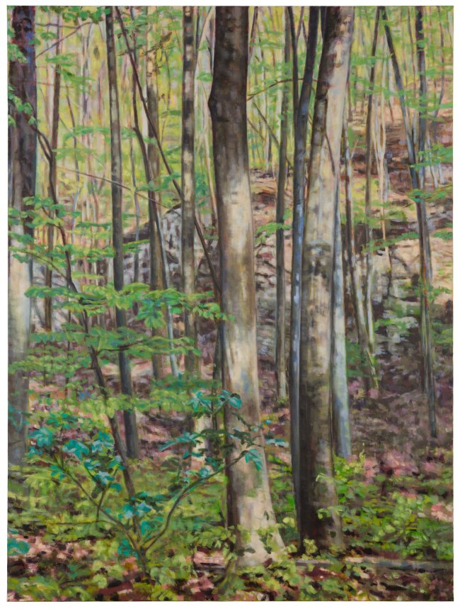 Hjördis Baacke: Bei Sondershausen, 2024, Öl auf Leinwand, 200 x 150 cm, 6000 Euro