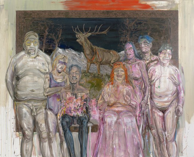 Undine Bandelin: Die Mitgift, 2023, Öl und Acryl auf Leinwand,  210 x 260 cm, 16.500 Euro