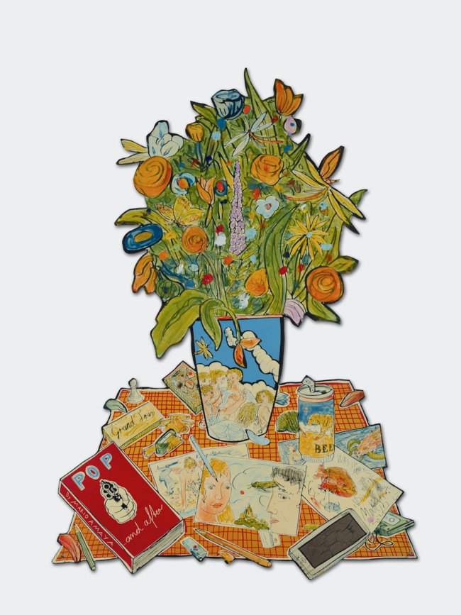 Moritz Götze: Dinge dieser Welt, 2025, Emaillemalerei, 100 x 73 cm, 5000 Euro