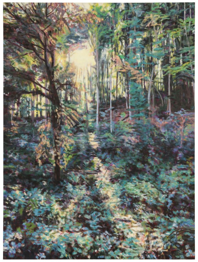 Hjördis Baacke: Eichsfeld, 2024, Öl auf Leinwand, 200 x 150 cm, 6000 Euro