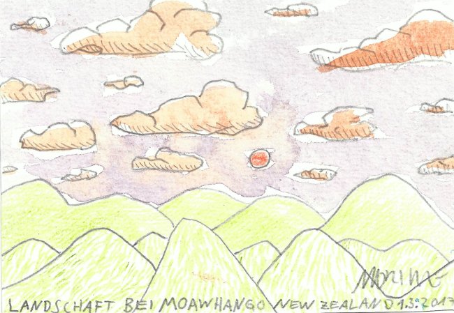 Moritz Götze: Landschaft bei Moawhango