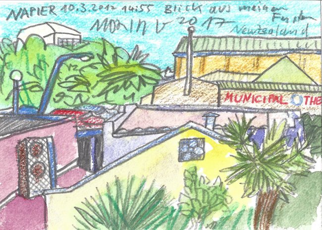 Moritz Götze: Napier, Blick aus meinem Fenster