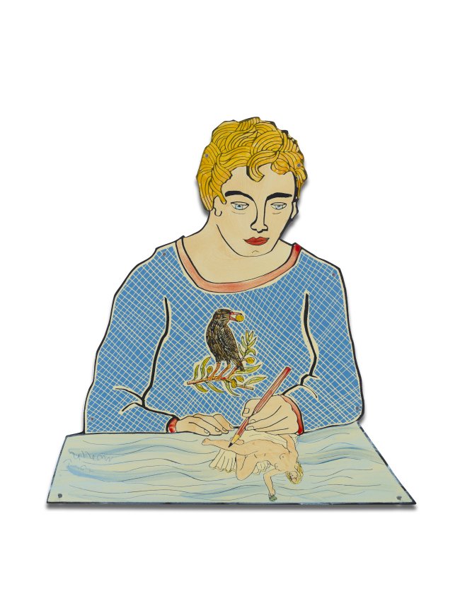 Moritz Götze: In Gedanken an Venus, 2024, Emaillemalerei, 3500 Euro