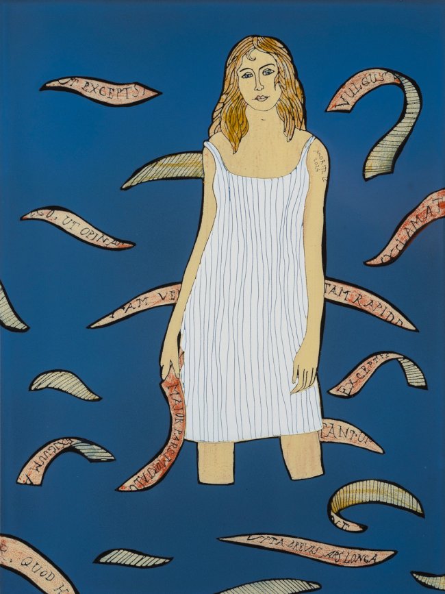 Moritz Götze: Maior pars mortalium, 2024, Emaillemalerei, 40 x 30 cm, 2800 Euro