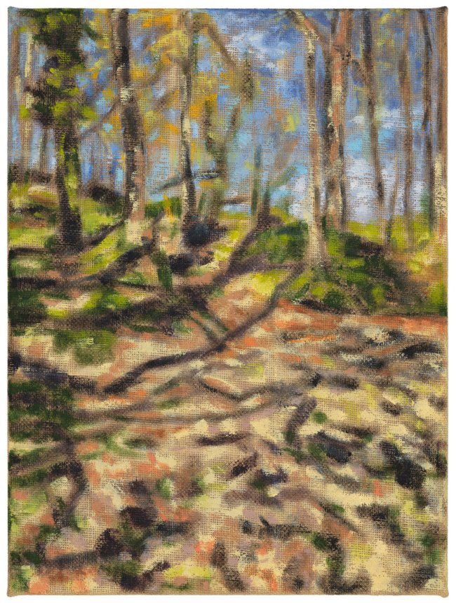 Hjördis Baacke: Mutzschen 2, 2024, Öl auf Leinwand, 40 x 30 cm, 1200 Euro