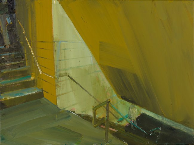 Jörg Ernert: NY - Subway Station I - 2.Fassung, 2025, Acryl auf Leinwand, 45 x 60 cm, 2400 Euro