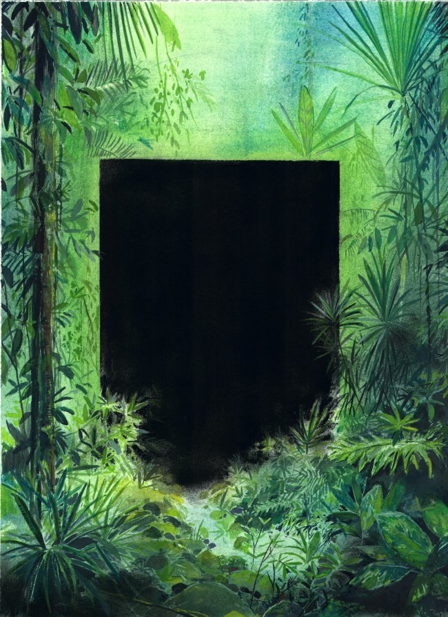 Wieland Payer: Quest VII, 2025, Pastell, Aquarell und Kohle auf Papier, 48 x 36 cm, 2100 Euro
