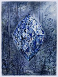 Wieland Payer: Quest VIII, 2025, Pastell und Aquarell auf Bütten, 48 x 36 cm, 2100 Euro