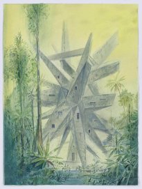 Wieland Payer: Quest X, 2025, Pastell und Aquarell auf Bütten, 48 x 36 cm, 2100 Euro