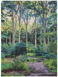 Hjördis Baacke: Rügen, 2024, Öl auf Leinwand, 120 x 90 cm, 3500 Euro